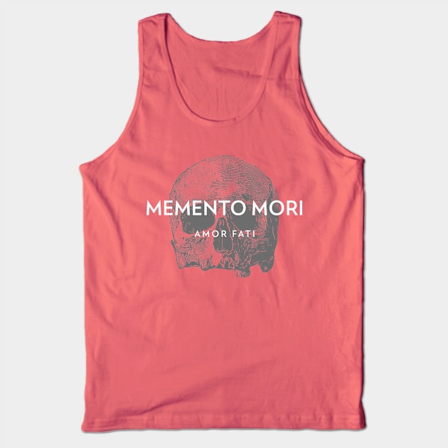 Memento Mori Skull – Stoic Design Tank Top by Autonomy Prints